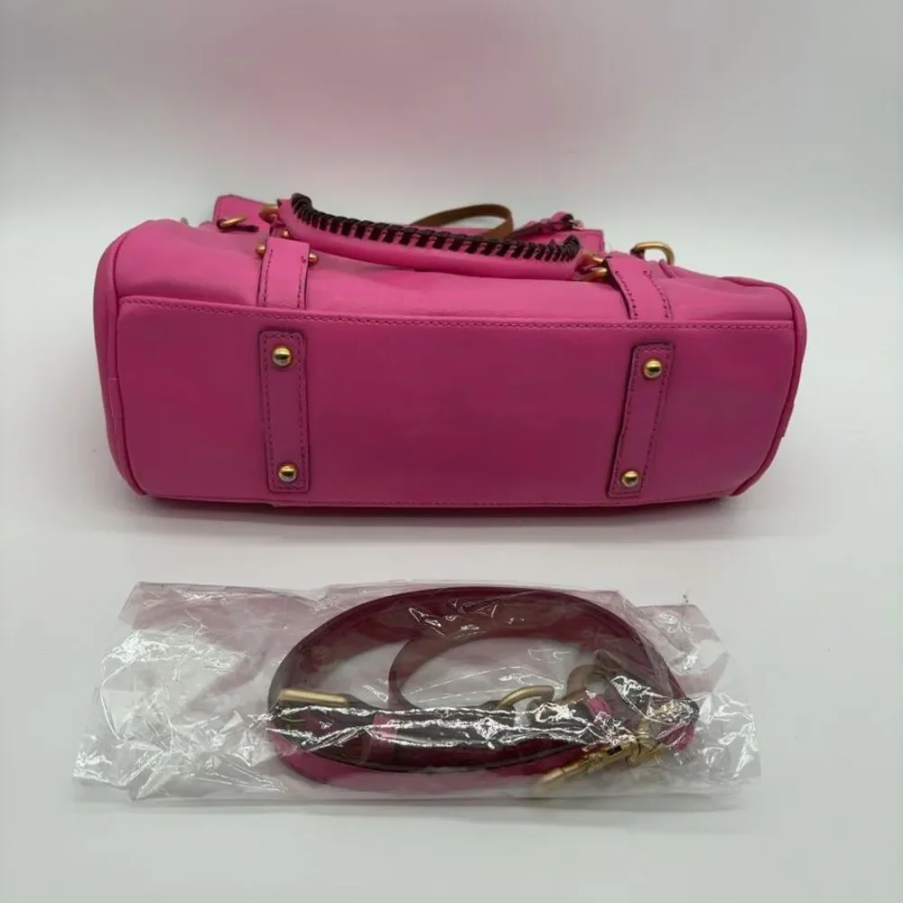 Dooney & Bourke Custom Flamingo Pink Florentine Satchel